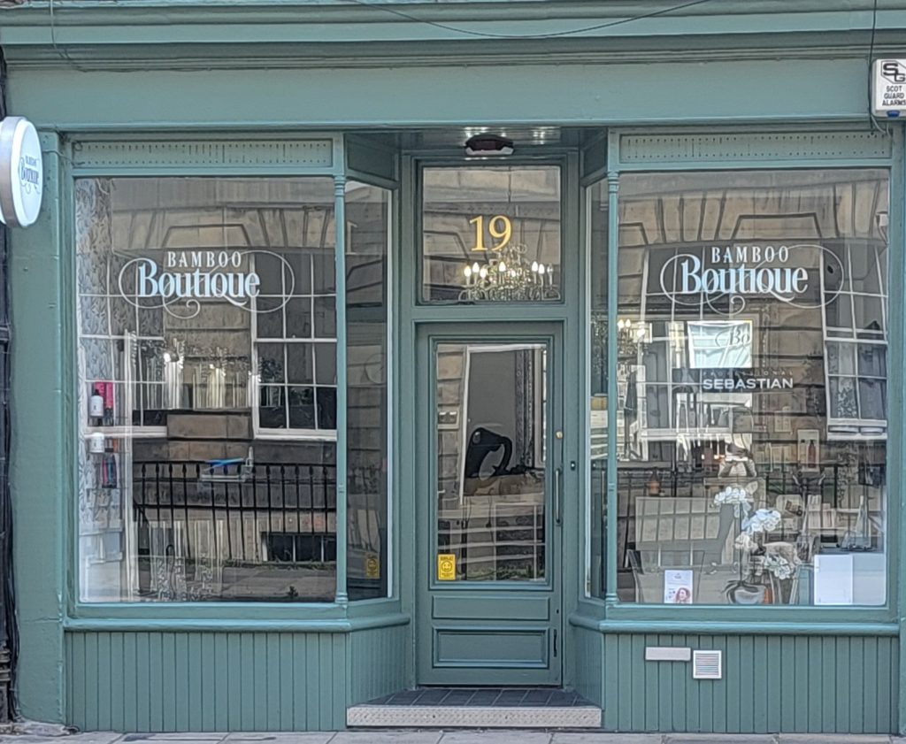Bamboo Boutique Skin Care Edinburgh Entrance